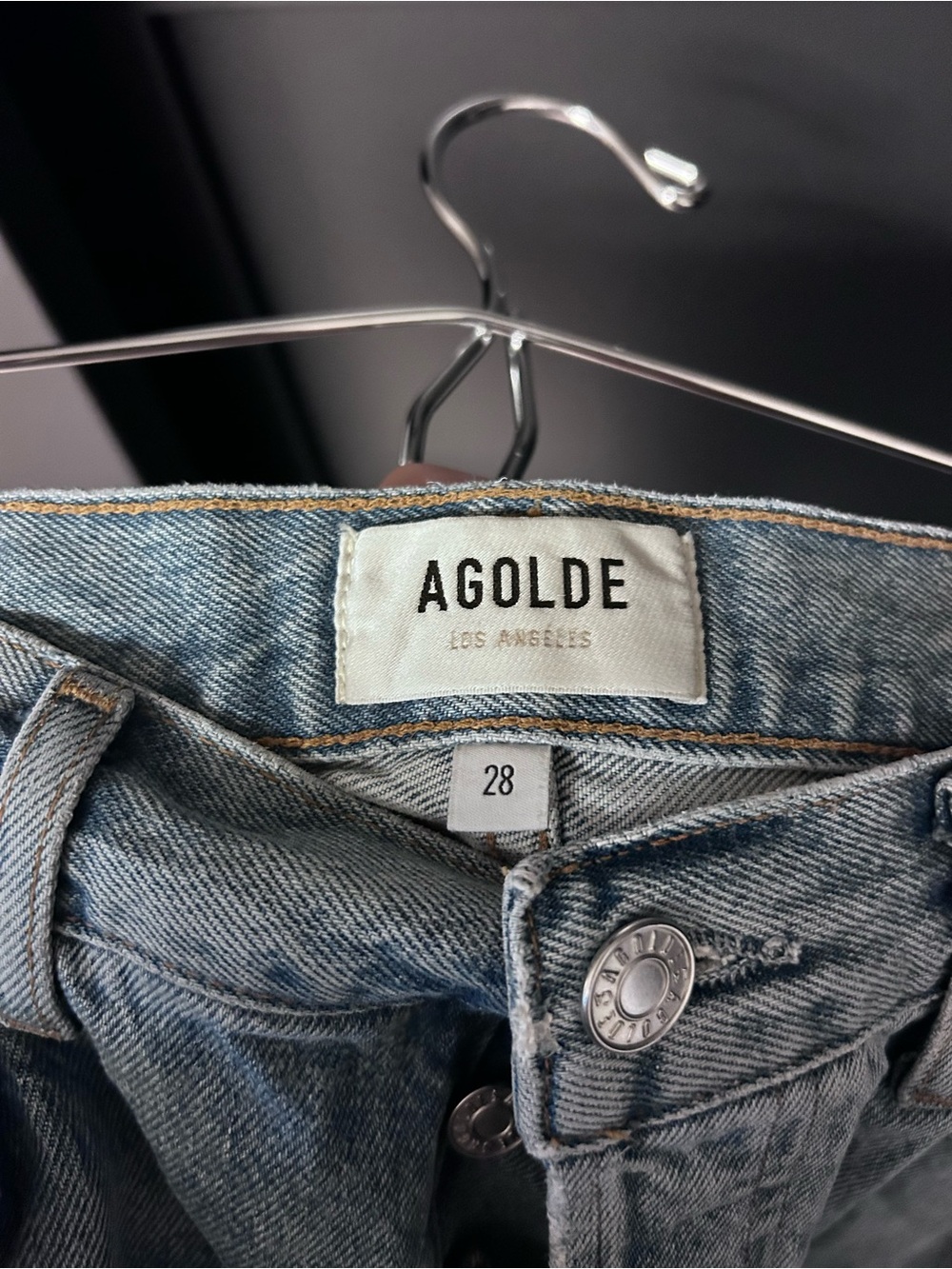 Agolde 90s Mid Rise Straight Crop Jeans - Picture 4 of 4